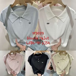 A62 Kerah Pita Polos Luci